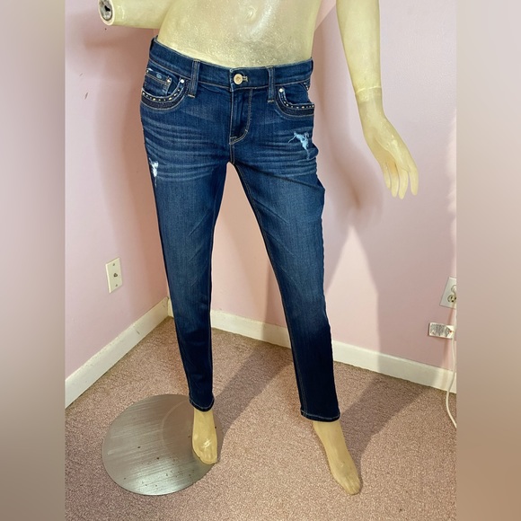 White House Black Market Saint Honore Distressed Girlfriend Jean - Picture 9 of 13